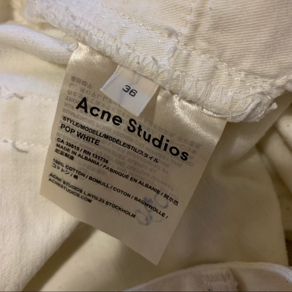 Acne Studios Pop White Denim - Picture 4 of 4